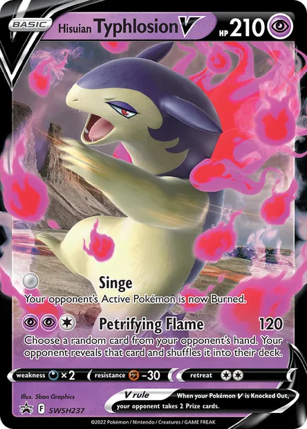 Hisuian Typhlosion V, Pokémon card SWSH 237 — SWSH Black Star Promos set