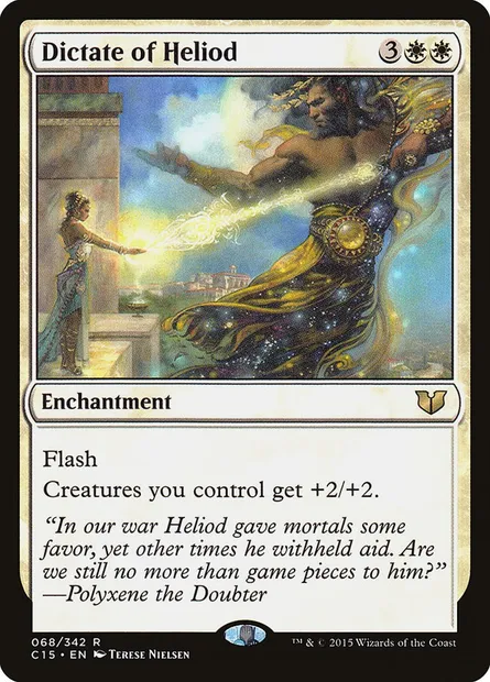 Dictate of Heliod, Magic card C15 68 — Commander 2015 set
