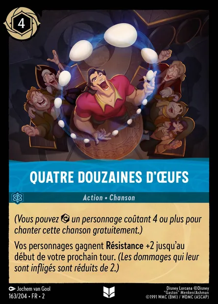 Quatre douzaines d'œufs, carte Disney Lorcana CH2-163 — extension L'Ascension des Floodborn
