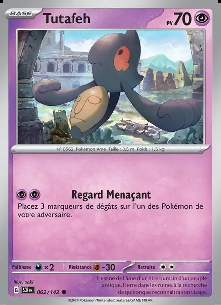 Tutafeh, carte Pokémon SCR 062 — extension Couronne Stellaire