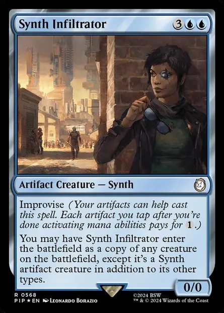 Synth Infiltrator, Magic card PIP 568 — Fallout set