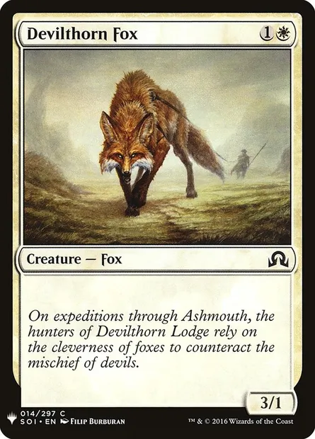 Renard de Diablépine, carte Magic PLST SOI-14 — extension The List