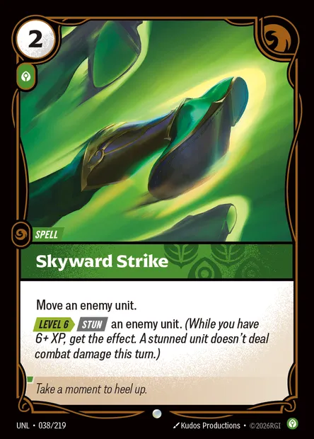 Skyward Strike, Riftbound card UNL 038 — Unleashed set