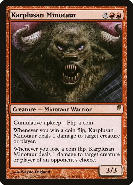 Karplusan Minotaur, Magic card CSP 86 — Coldsnap set