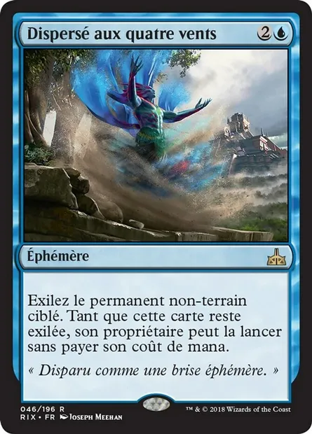 Dispersé aux quatre vents, carte Magic RIX 46 — extension Les combattants d'Ixalan