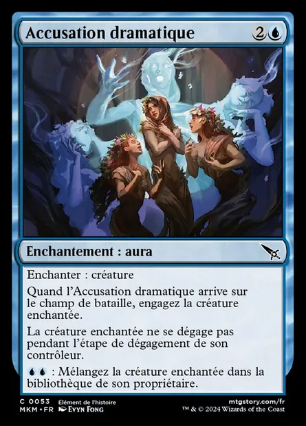 Accusation dramatique, carte Magic MKM 53 — extension Murders at Karlov Manor
