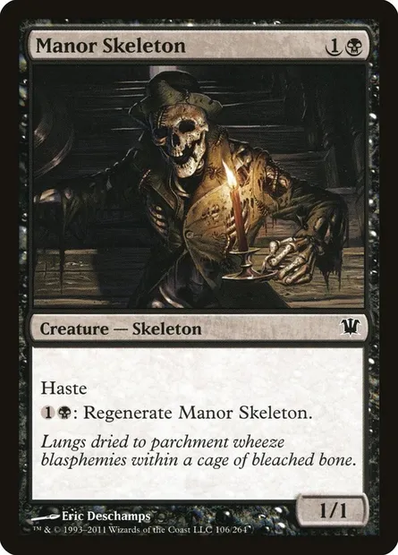Manor Skeleton, Magic card ISD 106 — Innistrad set