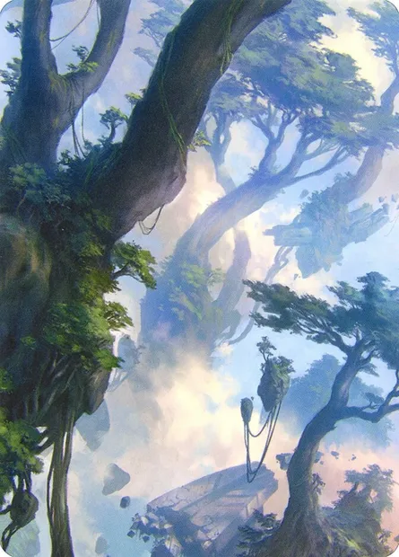 Forest // Forest, Magic card AZNR 19 — Zendikar Rising Art Series set