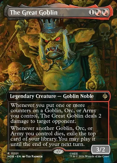 The Great Goblin, Magic card HOB 201 — The Hobbit set