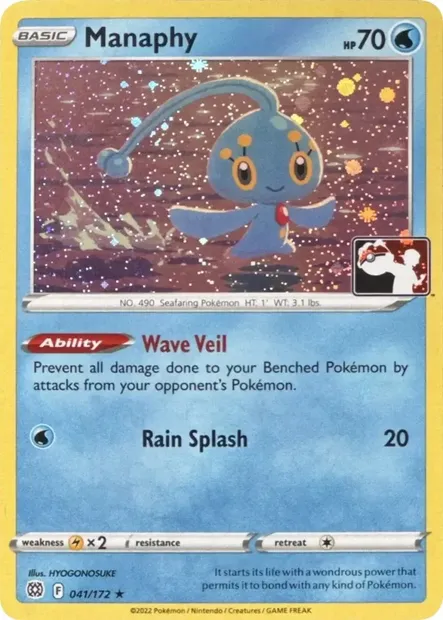 Manaphy, Pokémon card PPS 041-2 — Play! Pokémon Prize Pack Series set