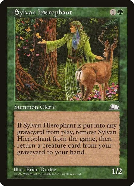 Sylvan Hierophant, Magic card WTH 141 — Weatherlight set