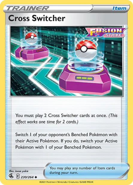 Cross Switcher, Pokémon card FST 230 — Fusion Strike set