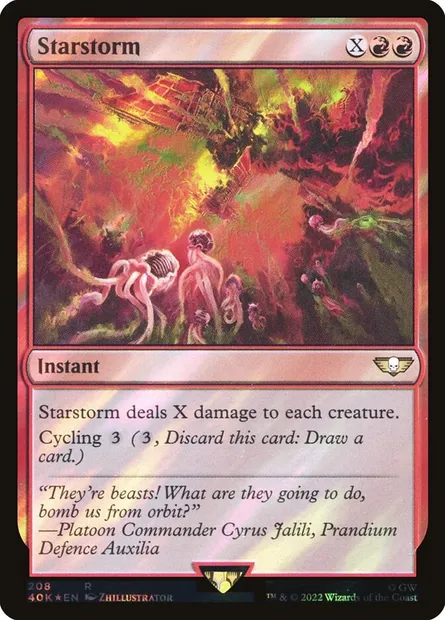 Starstorm, Magic card 40K 208★ — Warhammer 40,000 Commander set