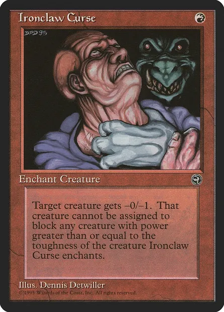 Ironclaw Curse, Magic card HML 76 — Homelands set