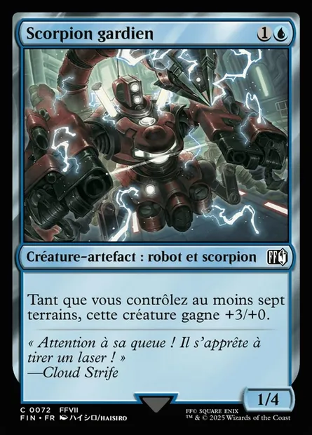 Scorpion gardien, carte Magic FIN 72 — extension Final Fantasy