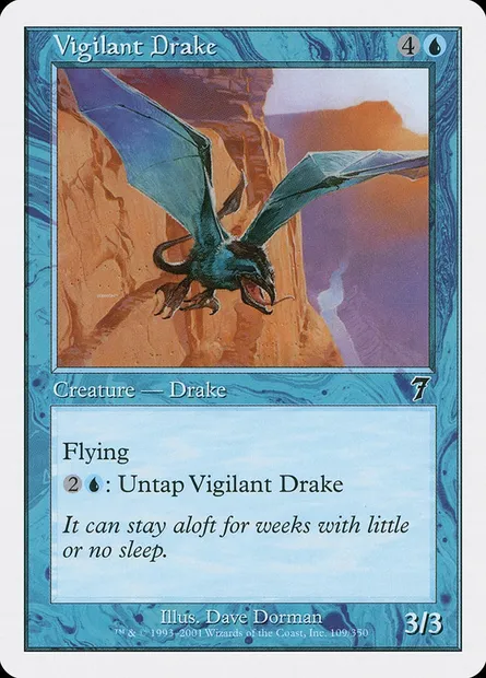 Vigilant Drake, Magic card 7ED 109 — Seventh Edition set