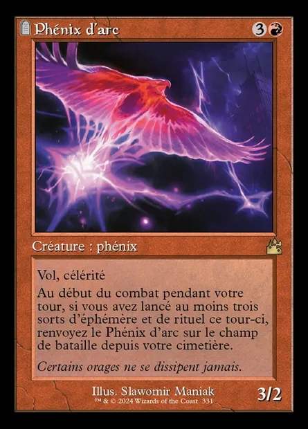 Phénix d'arc, carte Magic RVR 331 — extension Ravnica Remastered