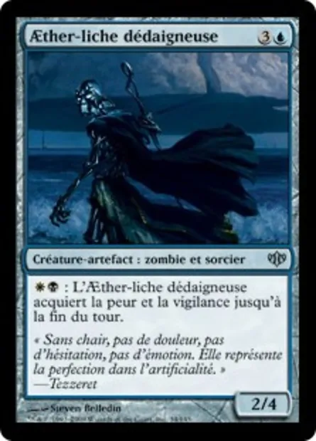 Aether-liche dédaigneuse, carte Magic CON 34 — extension Conflux