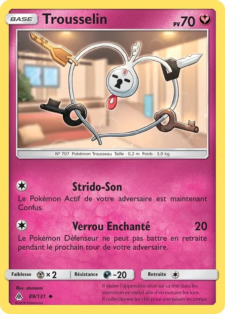 Trousselin, carte Pokémon FLI 89 — extension Lumière Interdite