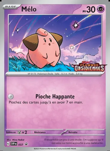 Mélo, carte Pokémon PR-SV 037 — extension SVP Black Star Promos
