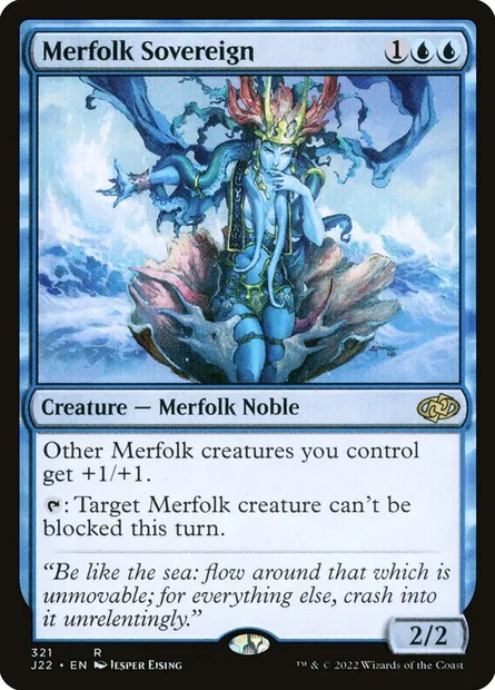 Merfolk Sovereign, Magic card J22 321 — Jumpstart 2022 set