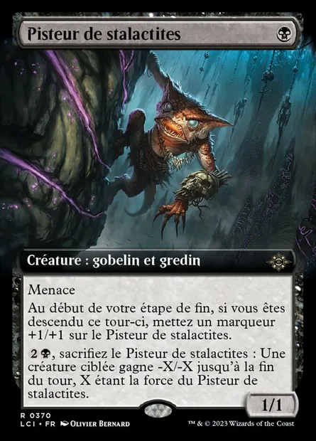 Pisteur de stalactites, carte Magic LCI 370 — extension The Lost Caverns of Ixalan
