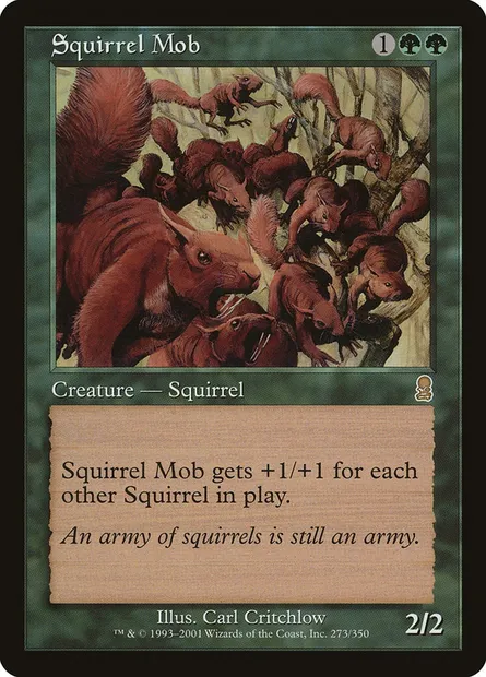 Squirrel Mob, Magic card ODY 273 — Odyssey set