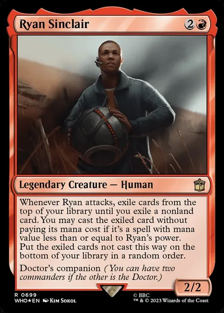 Ryan Sinclair, carte Magic WHO 699 — extension Doctor Who