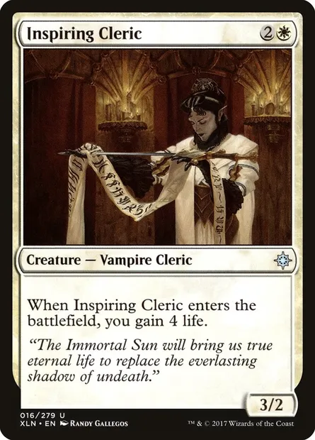 Inspiring Cleric, Magic card XLN 16 — Ixalan set