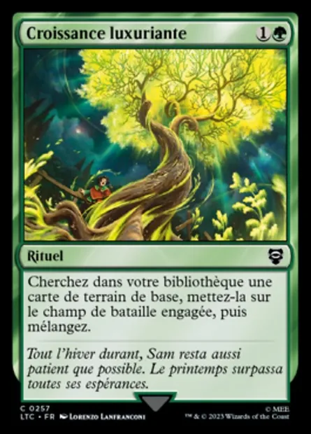Croissance luxuriante, carte Magic LTC 257 — extension Tales of Middle-earth Commander
