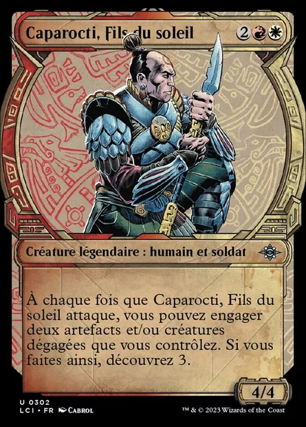 Caparocti, Fils du soleil, carte Magic LCI 302 — extension The Lost Caverns of Ixalan