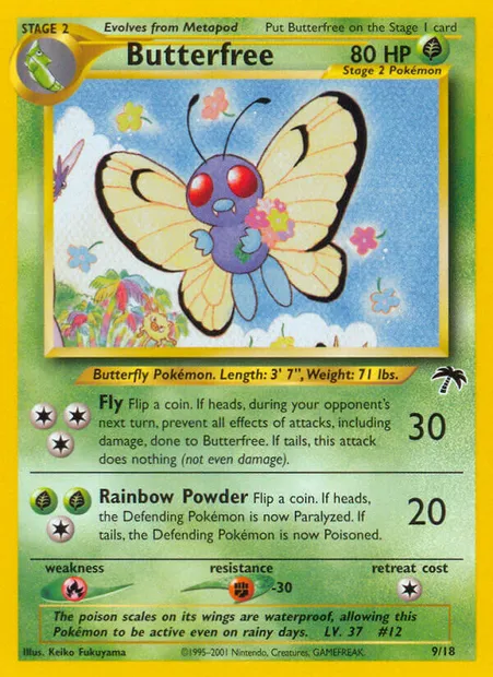 Papilusion, carte Pokémon SI 9 — extension Southern Islands