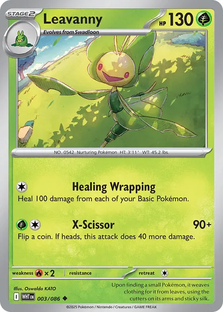 Leavanny, Pokémon card WHT 003 — White Flare set