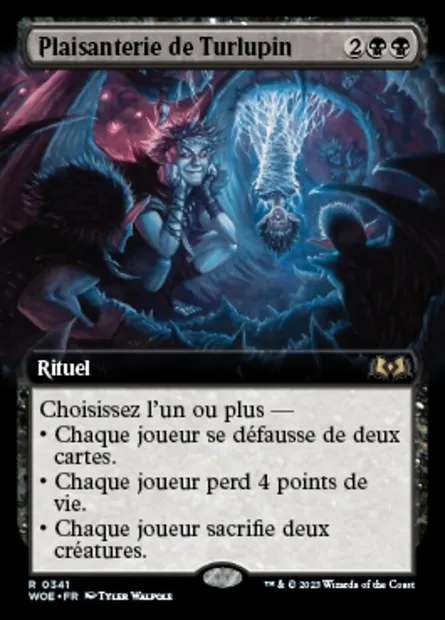 Plaisanterie de Turlupin, carte Magic WOE 341 — extension Wilds of Eldraine