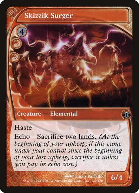 Skizzik Surger, Magic card FUT 120 — Future Sight set