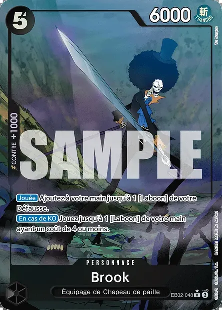 Brook, carte One Piece EB02-048 — extension Anime 25th Collection