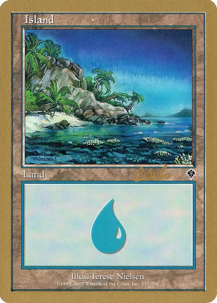 Île, carte Magic WC02 cr337a — extension World Championship Decks 2002