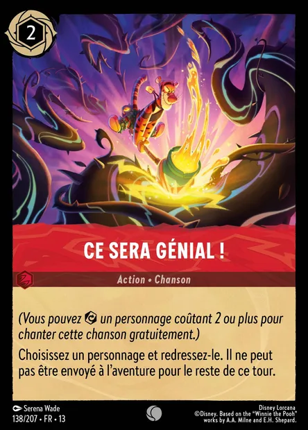 Ce sera génial !, carte Disney Lorcana CH13-138 — extension Invasion Epineuse!
