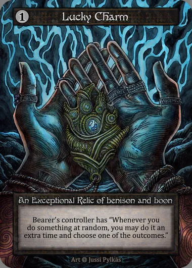 Lucky Charm, carte Sorcery ALP 312 — extension Alpha