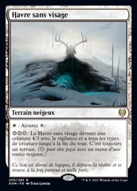 Havre sans visage, carte Magic KHM 255 — extension Kaldheim