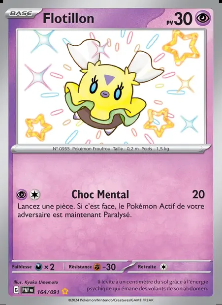 Flotillon, carte Pokémon PAF 164 — extension Destinées de Paldea