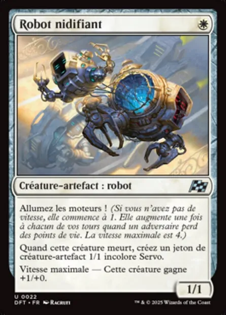 Robot nidifiant, carte Magic DFT 22 — extension Aetherdrift