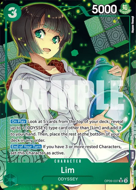 Lim, One Piece card OP09-037 — EMPERORS IN THE NEW WORLD set