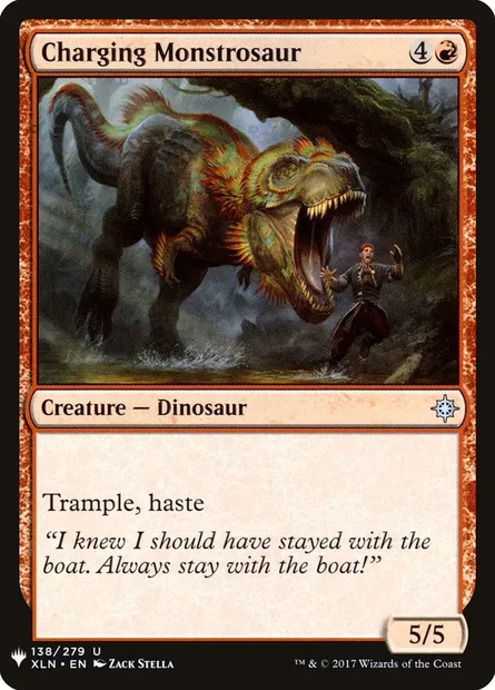 Monstrosaure chargeur, carte Magic PLST XLN-138 — extension The List