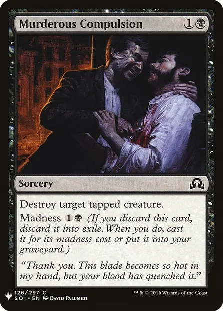 Instinct meurtrier, carte Magic PLST SOI-126 — extension The List