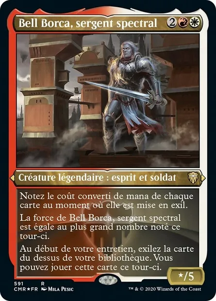 Bell Borca, sergent spectral, carte Magic CMR 591 — extension Commander Legends