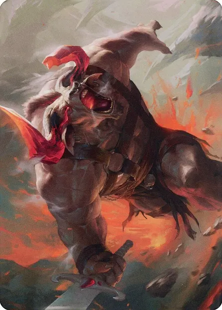 Furious Bellow // Furious Bellow, carte Magic ADMU 31 — extension Dominaria United Art Series