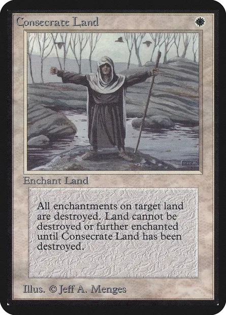 Terrain consacré, carte Magic LEA 14 — extension Limited Edition Alpha