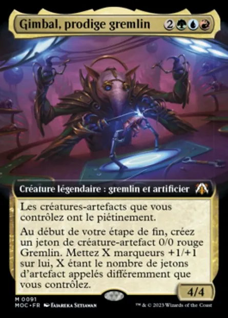 Gimbal, prodige gremlin, carte Magic MOC 91 — extension March of the Machine Commander
