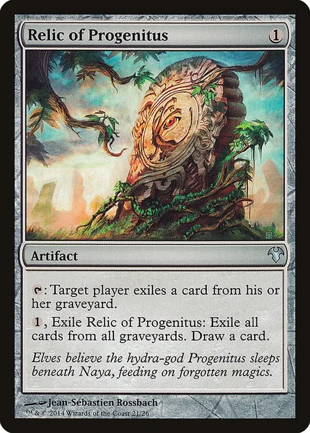 Relique de Progénitus, carte Magic MD1 21 — extension Modern Event Deck 2014